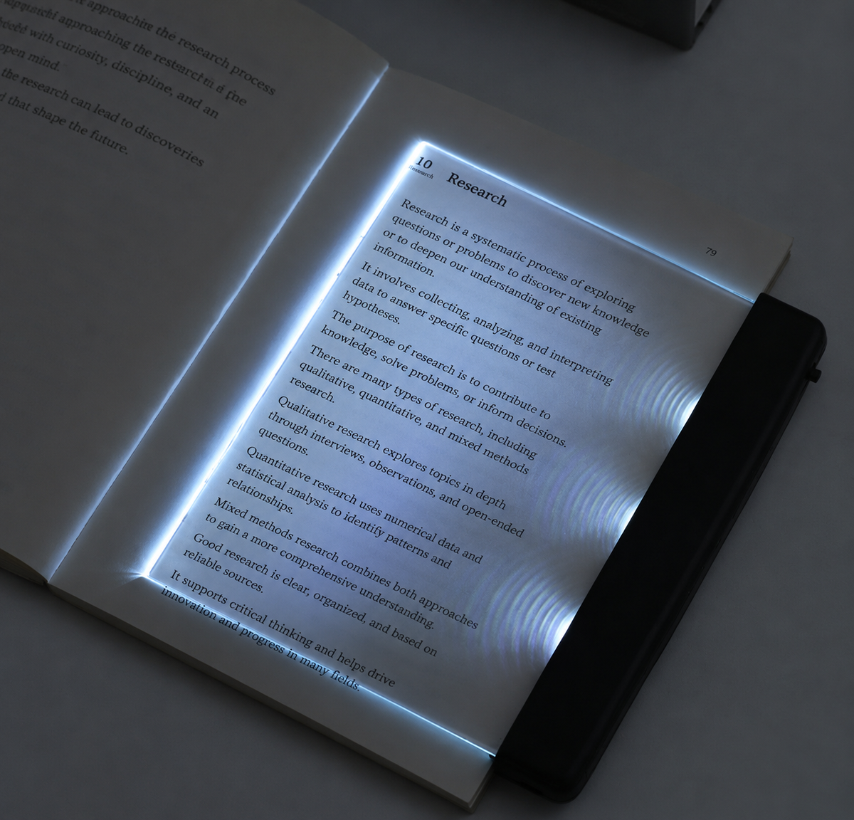 Portable LED Reading Light with Eye Protection